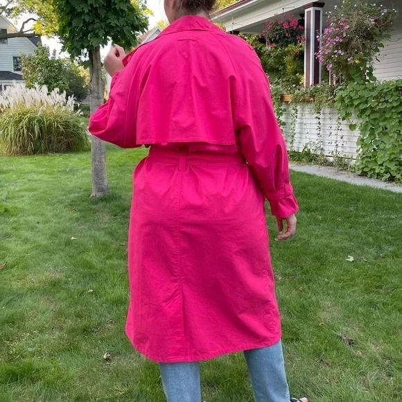 TOGETHER XL PINK TRENCH COAT LONG